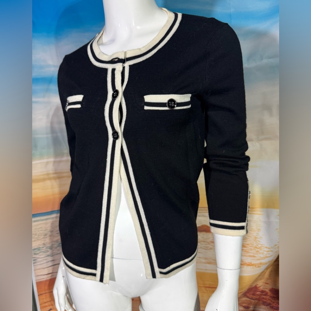 Trina Turk Merino Wool Cardigan - Picture 7 of 10